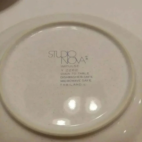 Studio Nova Impulse 6.5" Saucers, Set Of Four Small Plates (4) Y 2262 - Picture 3 of 9
